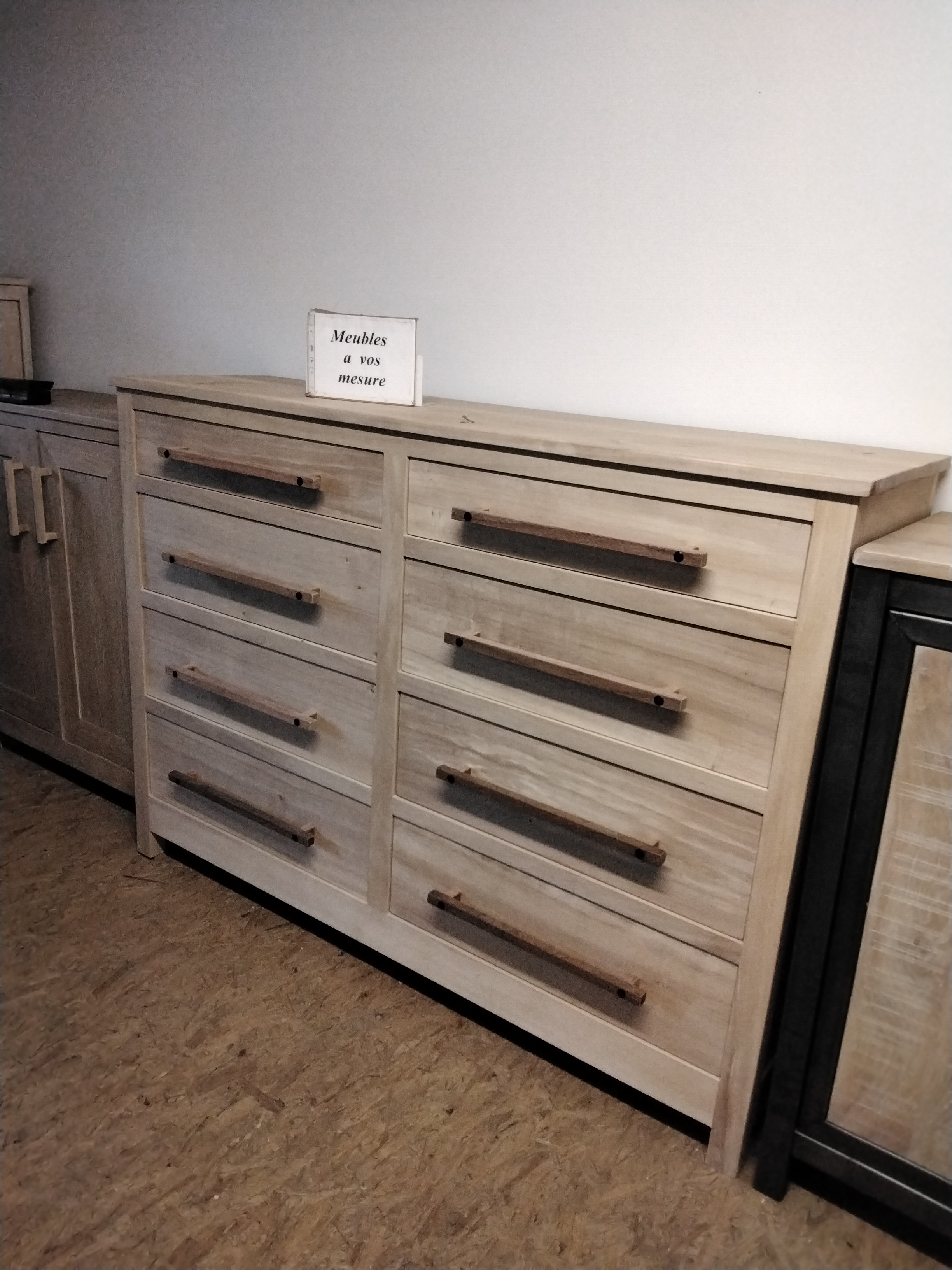 Bois peupliers Bois claire tiroirs sur coulisses